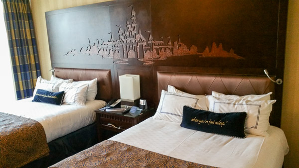 Our bedrooms in the Disneyland Hotel